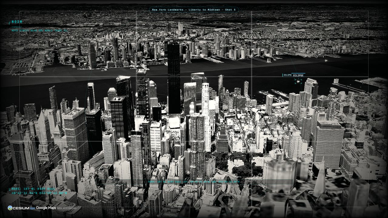 Midtown Manhattan in the noir look, from the New York Landmarks tour.
